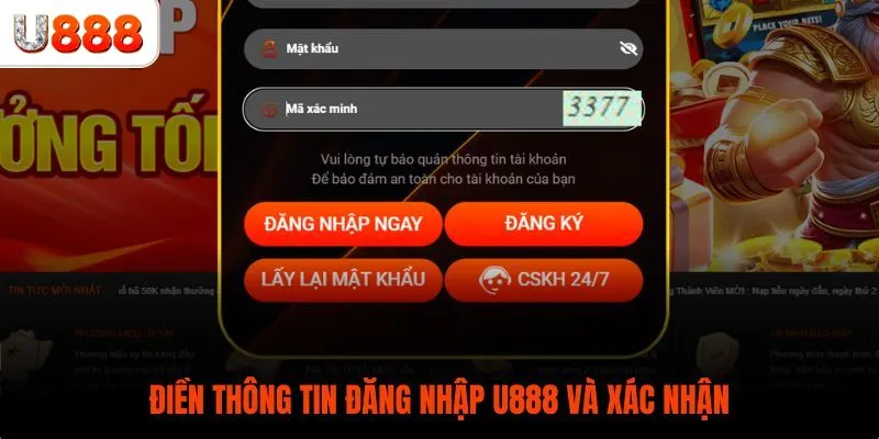 Hướng dẫn chi tiết cách đăng nhập U888