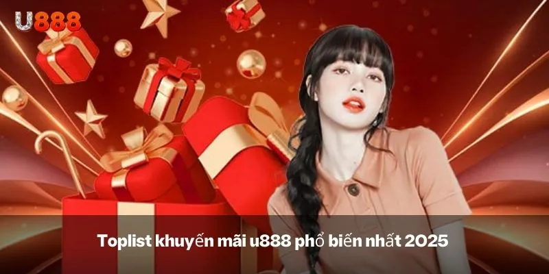 Toplist khuyến mãi u888 phổ biến nhất 2025 